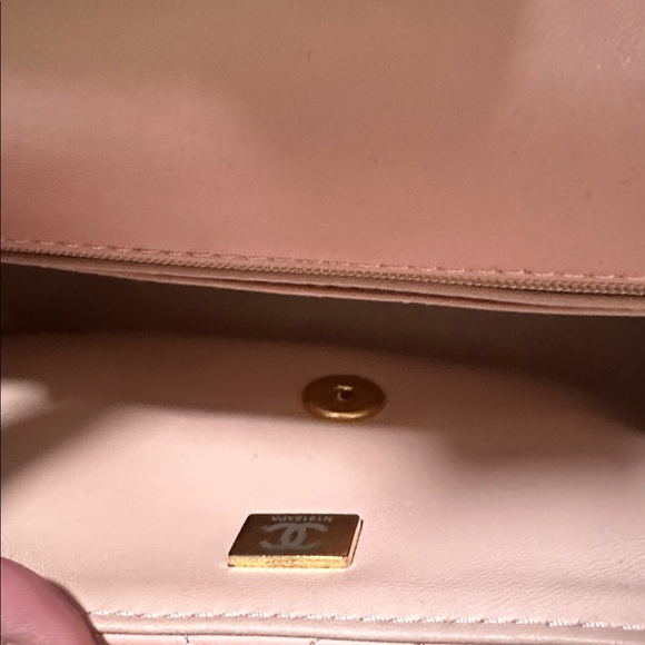 Clearance Pink Quilted Bag with Floral Embroidery - Picture 5 of 8